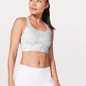 Lululemon Energy Bra Size 6 Color: Gray /White